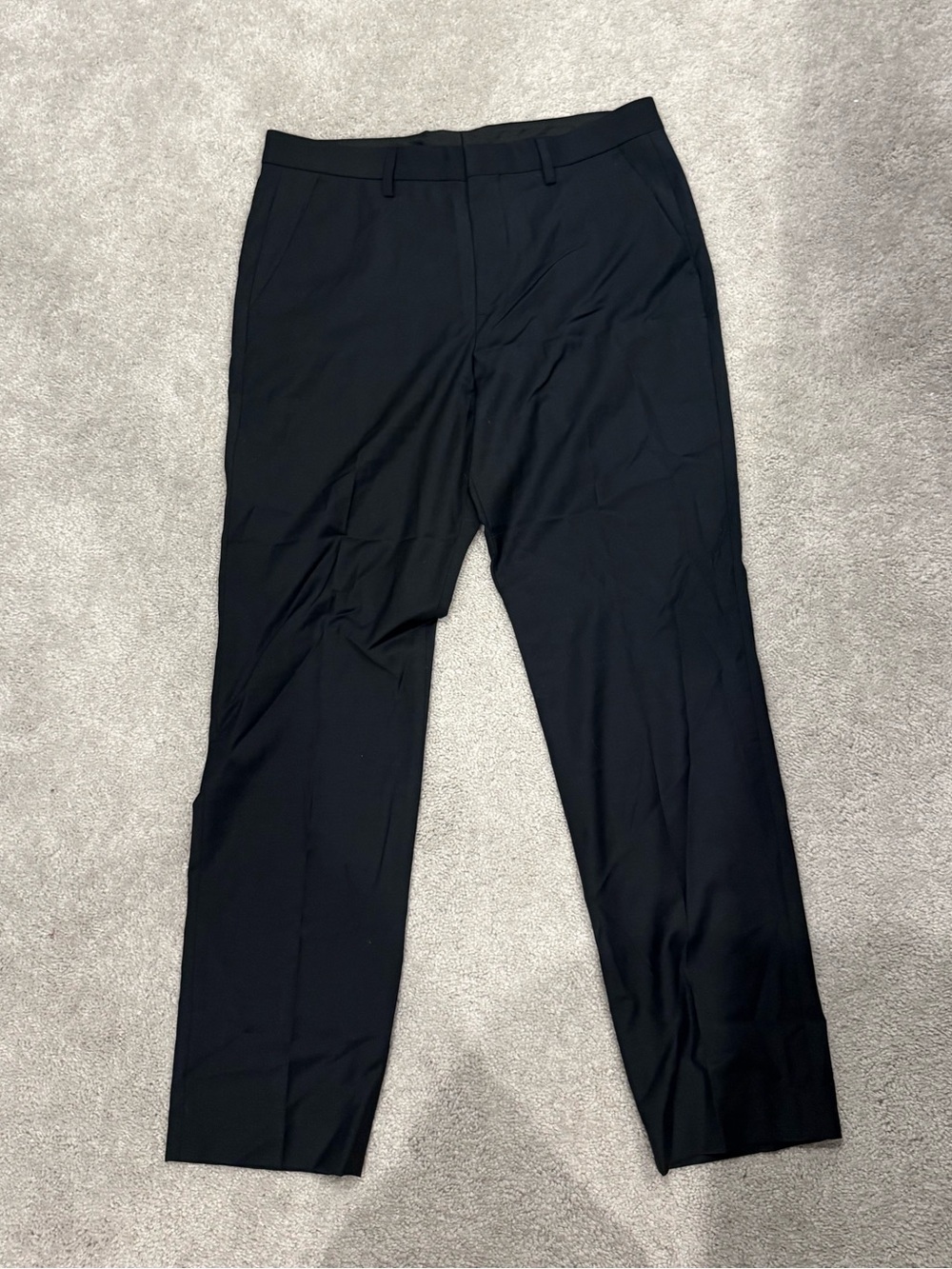 Express Men's Black Dress Pants - Sleek Straight Leg